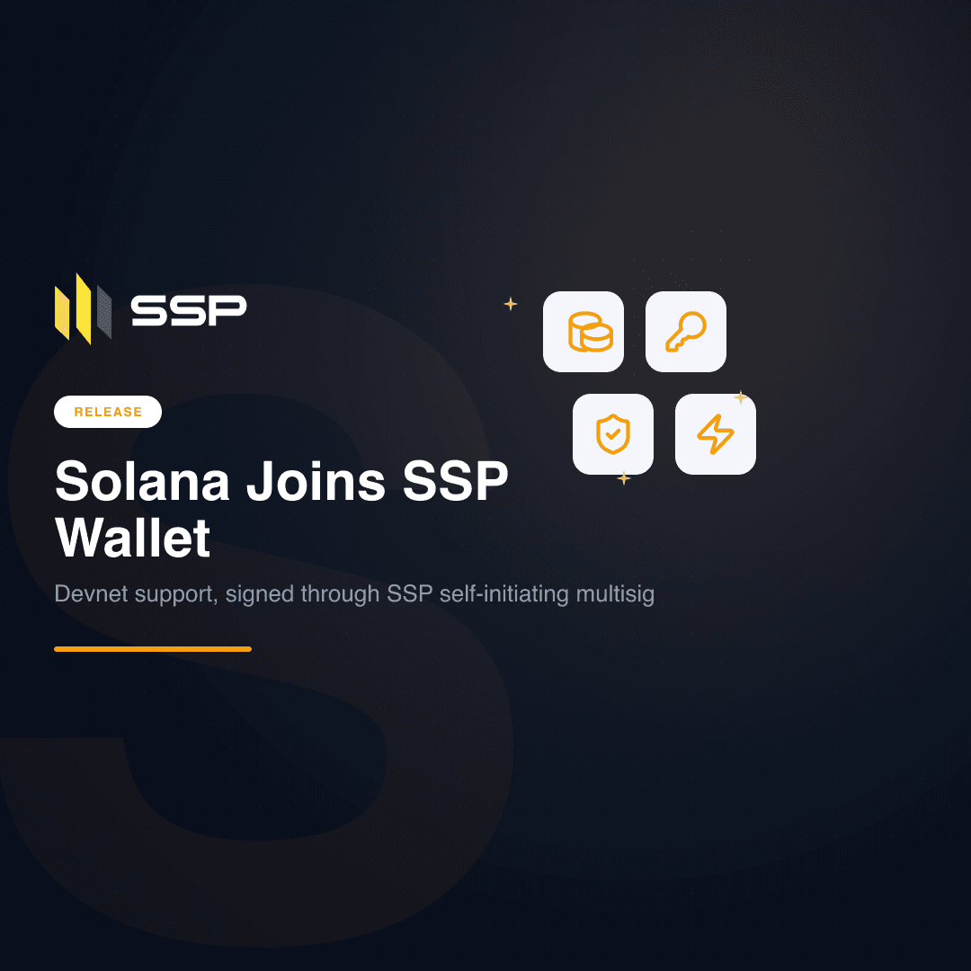 Square SSP Wallet cover announcing Solana Devnet support