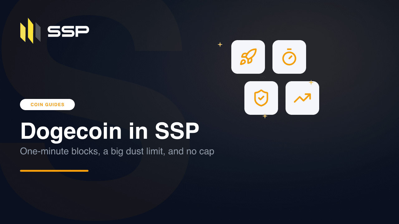 SSP Academy cover: the Dogecoin coin guide for SSP Wallet