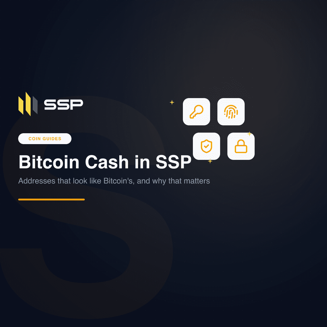 SSP Academy square cover: the Bitcoin Cash coin guide for SSP Wallet