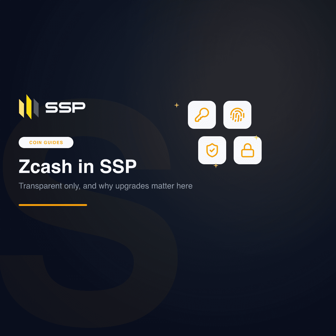 SSP Academy square cover: the Zcash coin guide for SSP Wallet