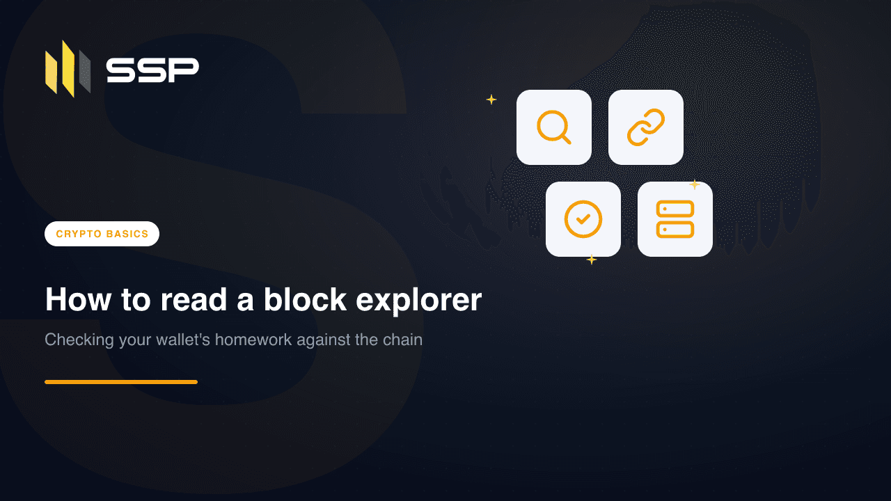 SSP Academy cover: reading a blockchain explorer